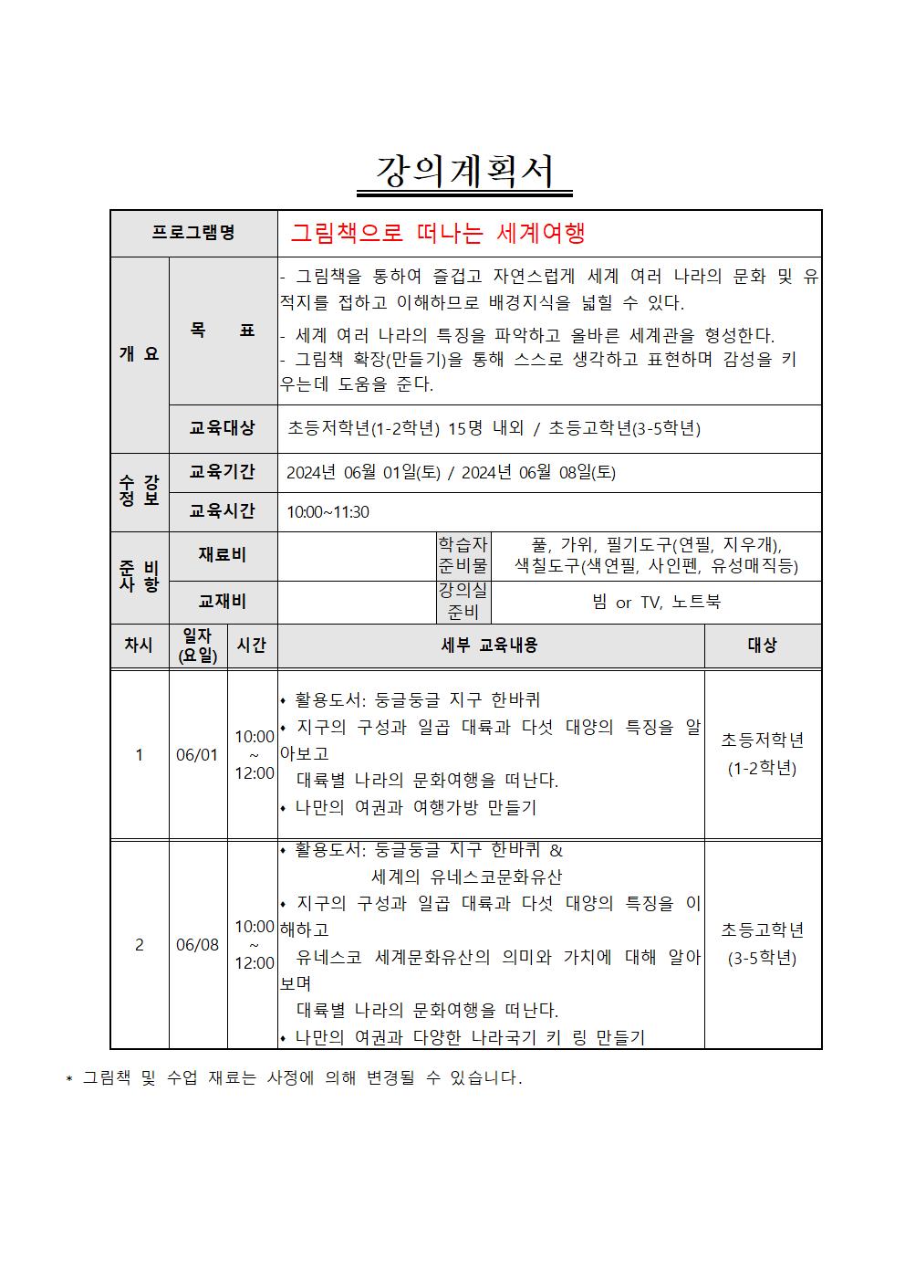 그림책으로 떠나는 문화여행(초등3~5)(도서관에서 떠나는 다문화여행, 두번째!) 1